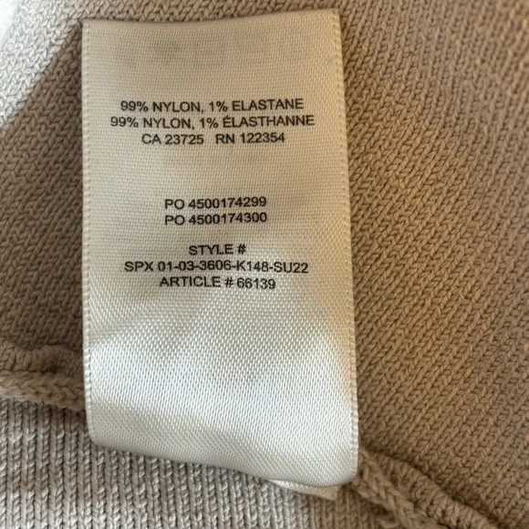 Babaton Beige Sculpt Knit Crop Top - size M - Picture 6 of 6